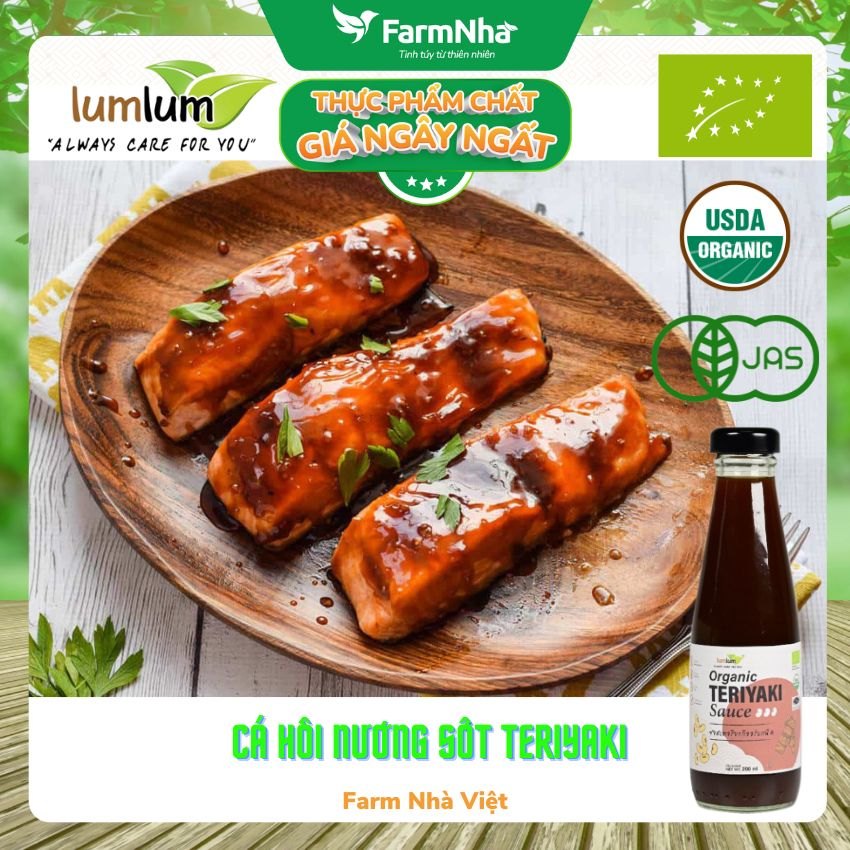 Sốt Teriyaki Hữu Cơ 200ml Lumlum Organic Teriyaki Sauce - Hương Vị Tinh Tế Từ Thái Lan