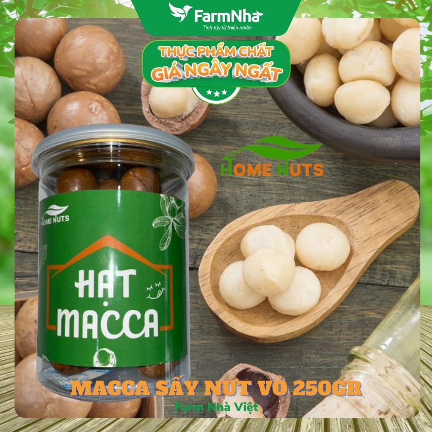 Macca Việt size trung Home Nuts - Hủ 250gram