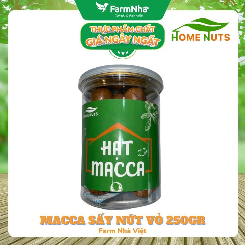 Macca Việt size trung Home Nuts - Hủ 250gram