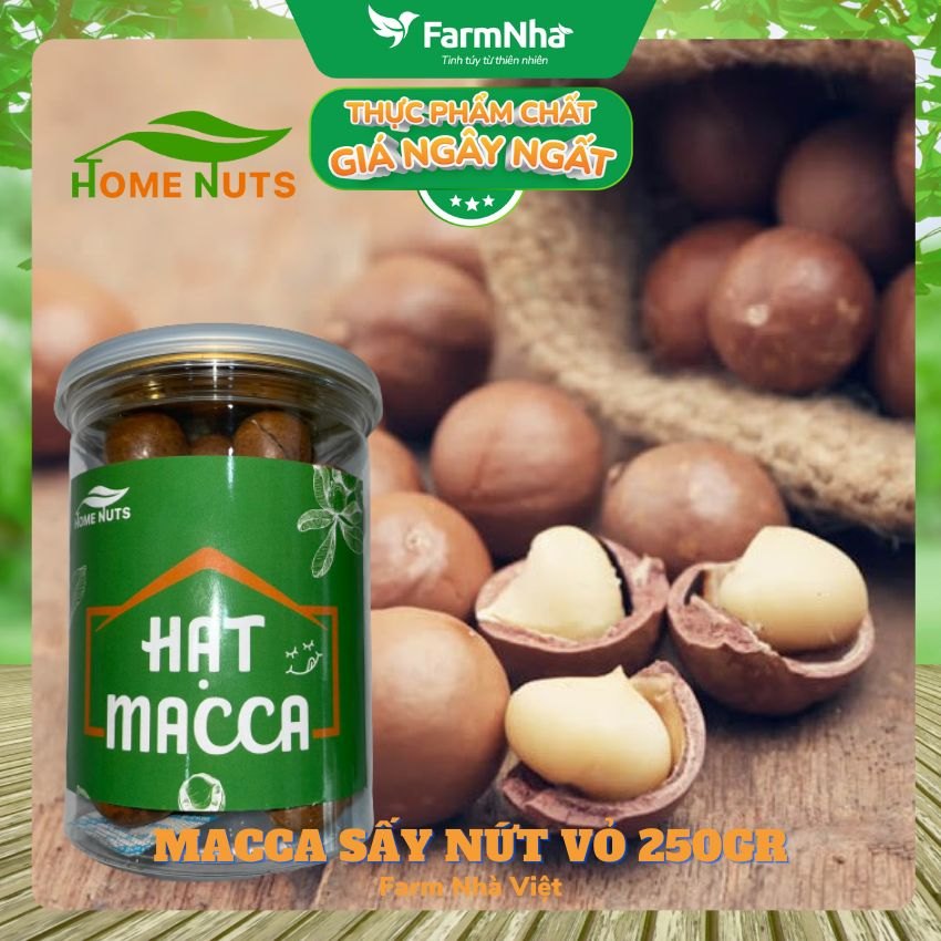 Macca Việt size trung Home Nuts - Hủ 250gram