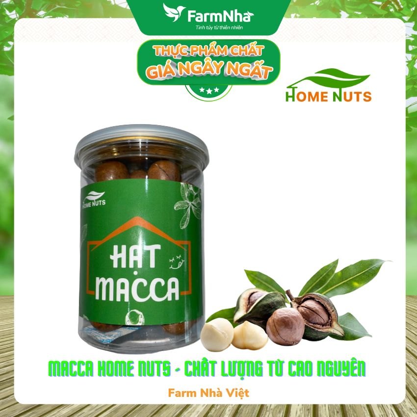 Macca Việt size trung Home Nuts - Hủ 250gram