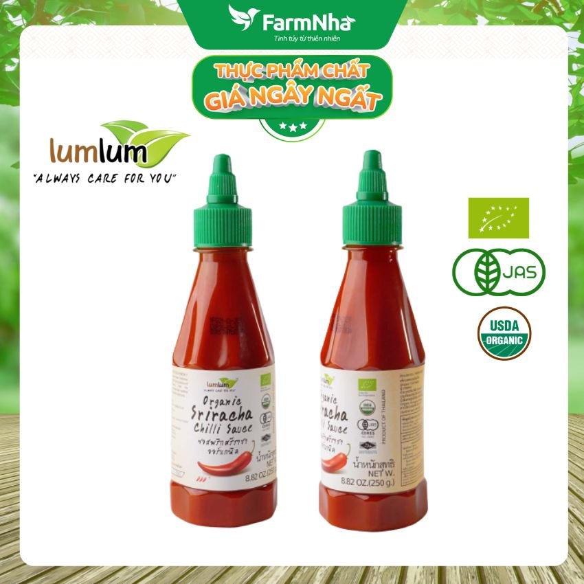 Tương Ớt Sriracha Hữu Cơ Lumlum 250g – Organic Sriracha Chilli Sauce