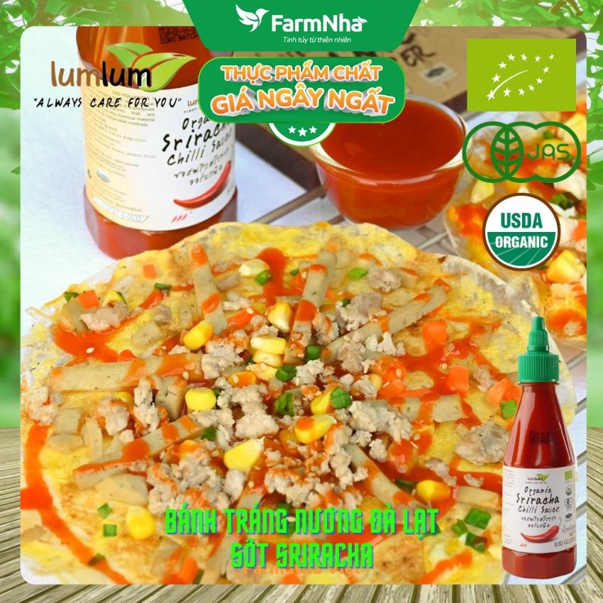 Tương Ớt Sriracha Hữu Cơ Lumlum 250g – Organic Sriracha Chilli Sauce