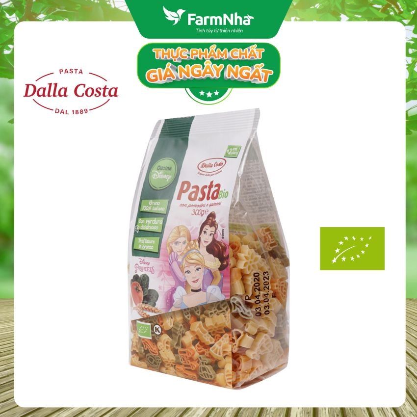 Nui Hữu Cơ Rau Củ Cho Bé Dalla Costa Hình Công Chúa DisNey 300g - Dalla Costa Organic Pasta Bio Disney Princess