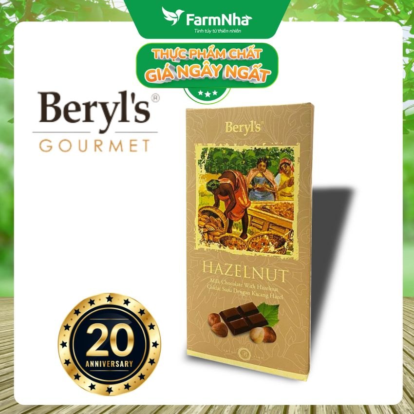 Sô cô la Beryls Hazelnut Chocolate 85g: Sự Kết Hợp Hoàn Hảo Giữa Sô Cô La và Hạt Dẻ Cười