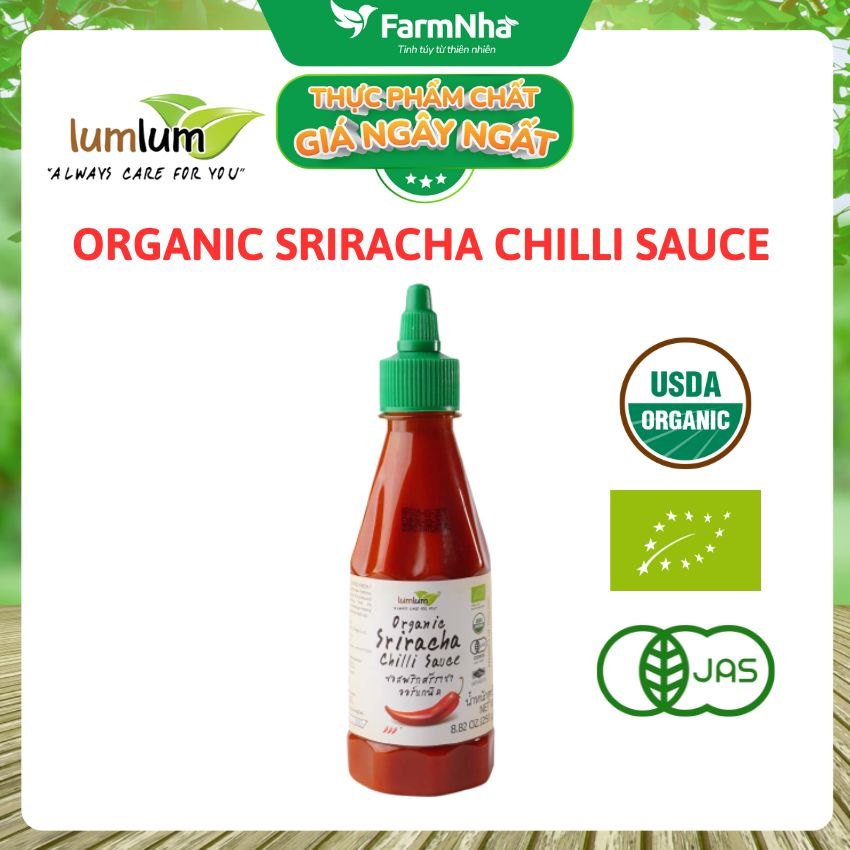 Tương Ớt Sriracha Hữu Cơ Lumlum 250g – Organic Sriracha Chilli Sauce