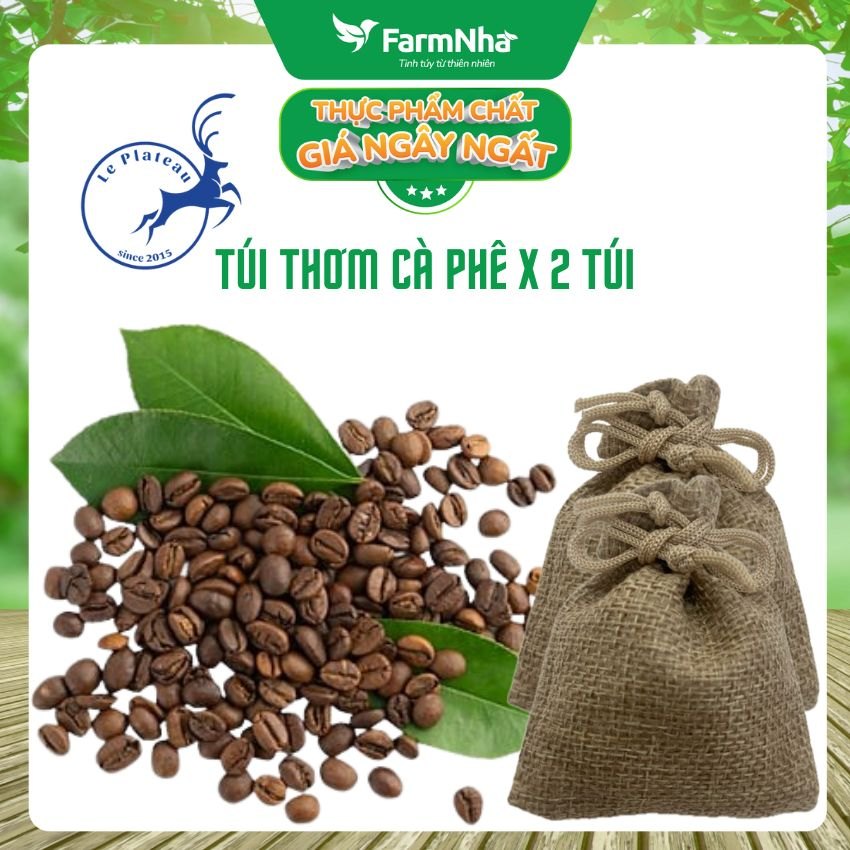 (Combo 2) Túi Thơm Coffee Le Plateau - Khử Mùi Hiệu Quả, Tiện Lợi và An Toàn Cho Sức Khỏe Gia Đình