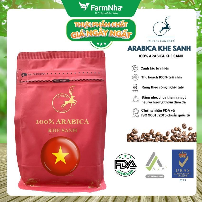 Cà phê Arabica Khe Sanh Le Plateau 250gr (Nguyên Hạt) - Lựa chọn thượng hạng dành cho người sành cà phê