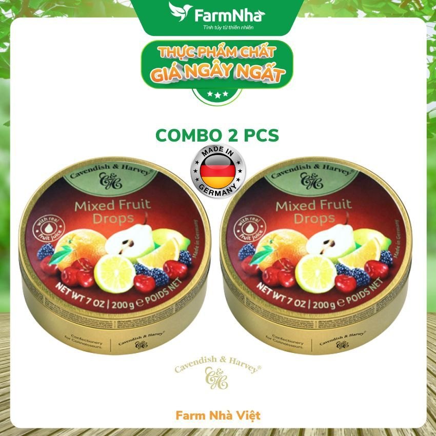 Kẹo trái cây Cavendish & Harvey ALL FRUIT 200gr - Sản phẩm nhập khẩu từ Đức