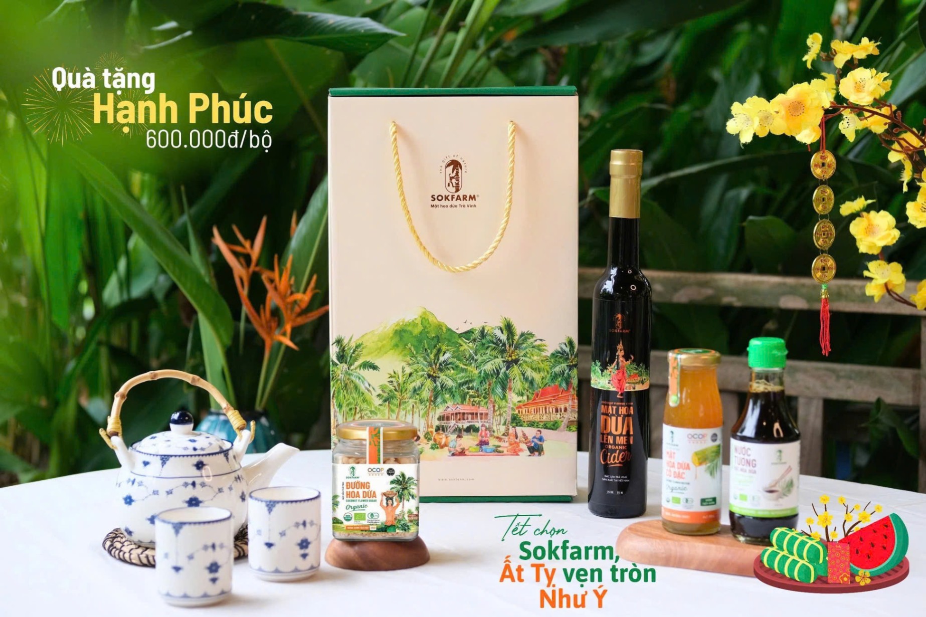 Hộp Quà Tặng Gia Vị Hạnh Phúc Sokfarm, Quà Tặng Người Thân Yêu - Trao Ân Tình Kết Tâm Giao