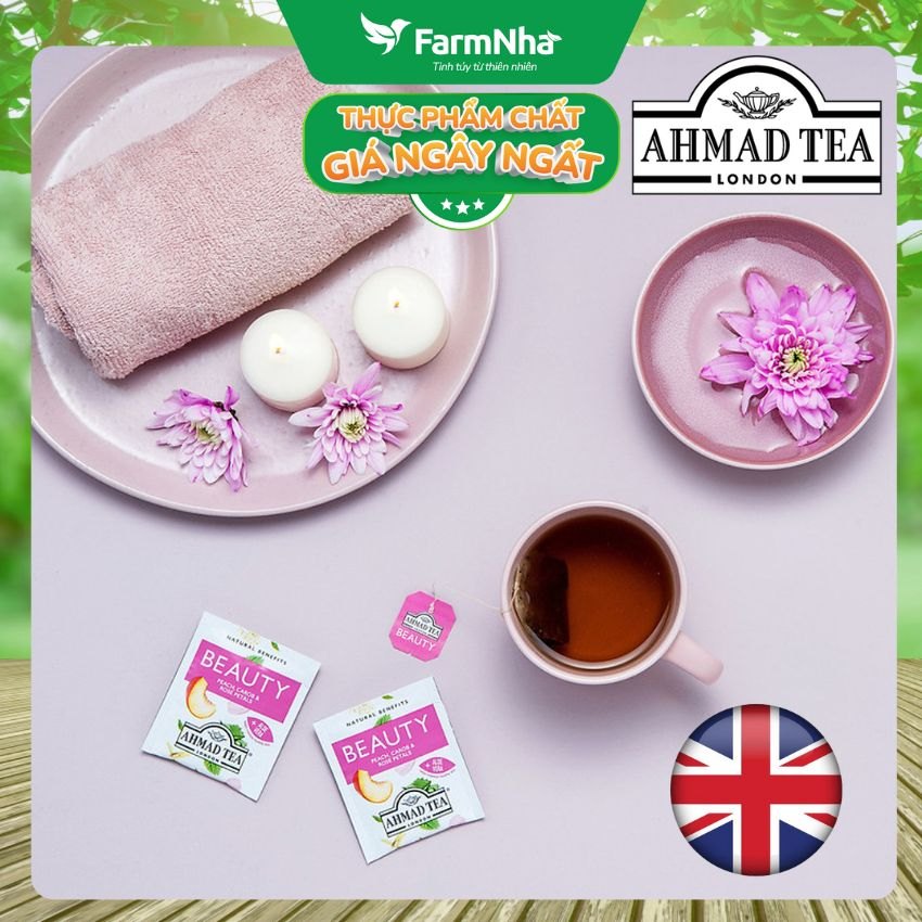 (Combo 3) Trà Ahmad Beauty Tea 30g 20 túi x1.5g Túi Thiếc | Trà Thảo Mộc Đẹp Da, Không Caffeine