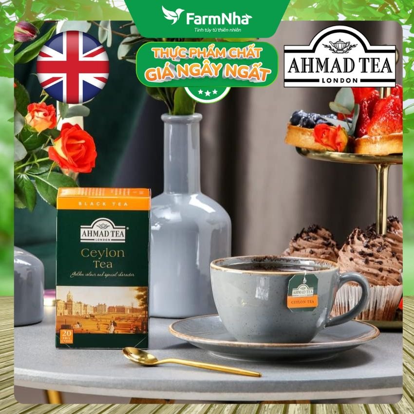 (Combo 3) Trà Ahmad Ceylon Tea 40g 20túix2g Túi Thiếc – Hương Vị Trà Đậm Đà Từ Đảo Quốc Sri Lanka