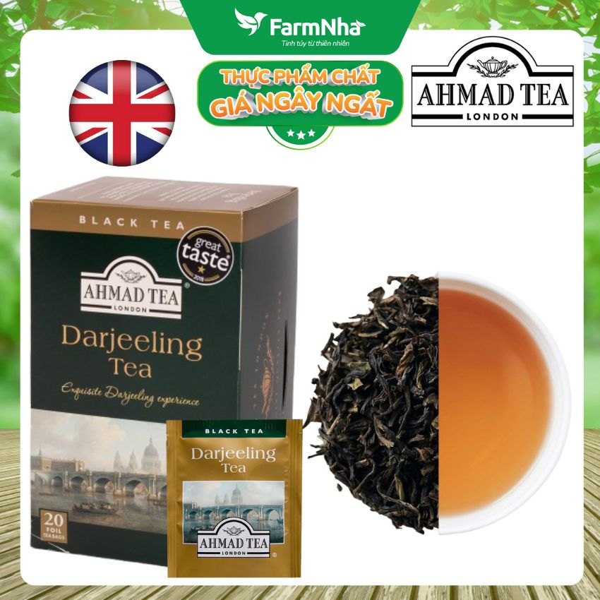 (Combo 3) Trà Ahmad Darjeeling Tea 40g 20x2g Túi thiếc – Vị Trà Đen Tinh Tế Từ Dãy Himalaya Ấn