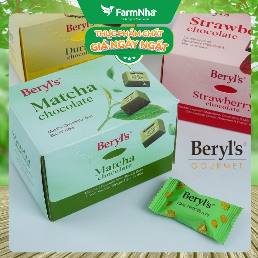 (Combo 2) Socola Beryls Matcha 60g - Vị Trà Xanh Nhật Bản, Ngon Chuẩn Gu Tín Đồ Matcha
