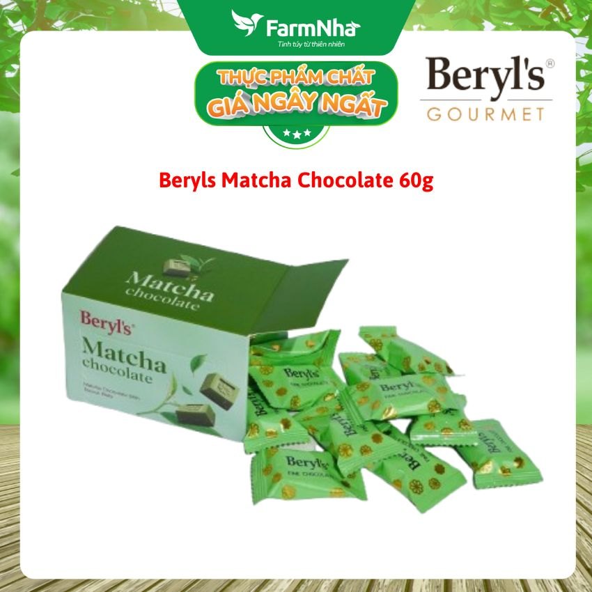 (Combo 3) Socola Beryls Matcha 60g - Vị Trà Xanh Nhật Bản, Ngon Chuẩn Gu Tín Đồ Matcha