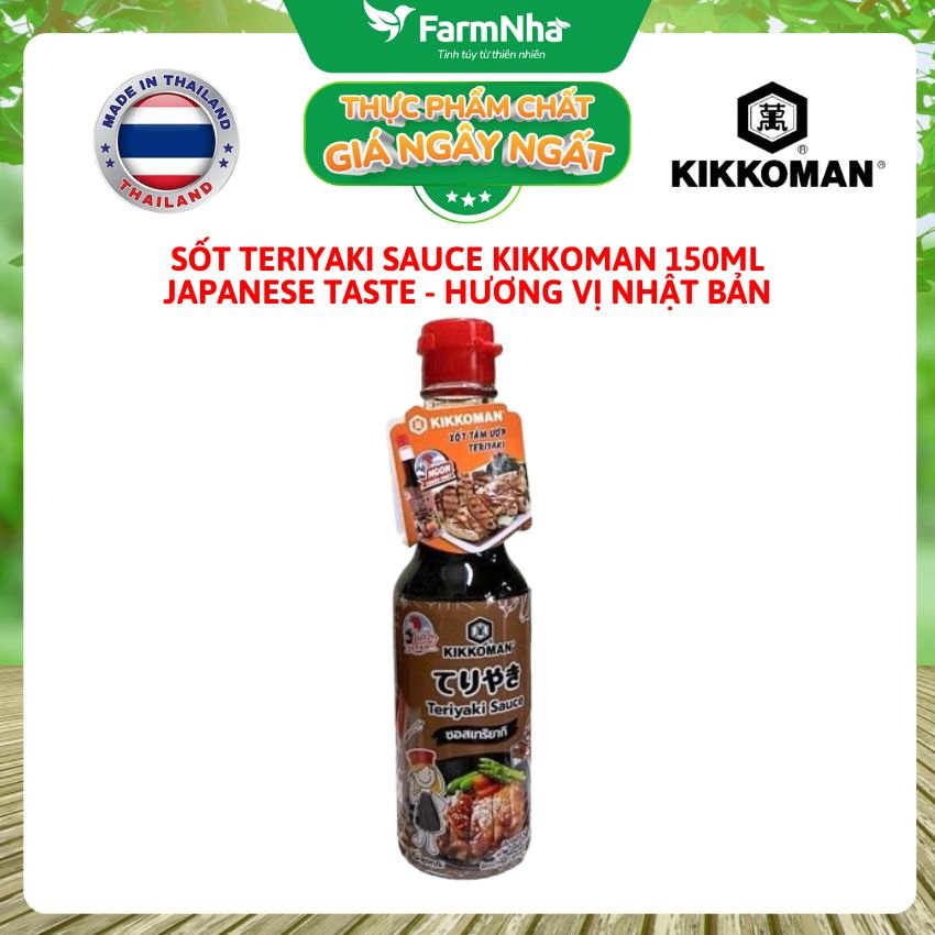 Sốt Tẩm Ướp Teriyaki Kikkoman Sauce 150ml – Nước Sốt Thơm Ngon Chuẩn Vị Nhật