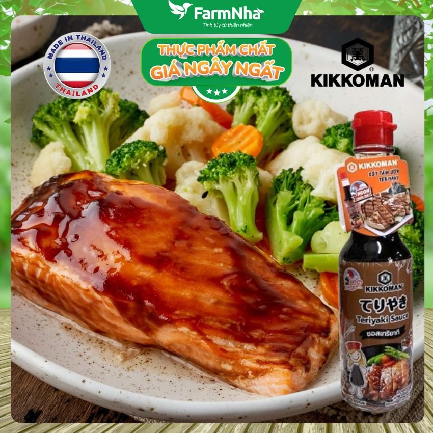 Sốt Tẩm Ướp Teriyaki Kikkoman Sauce 150ml – Nước Sốt Thơm Ngon Chuẩn Vị Nhật
