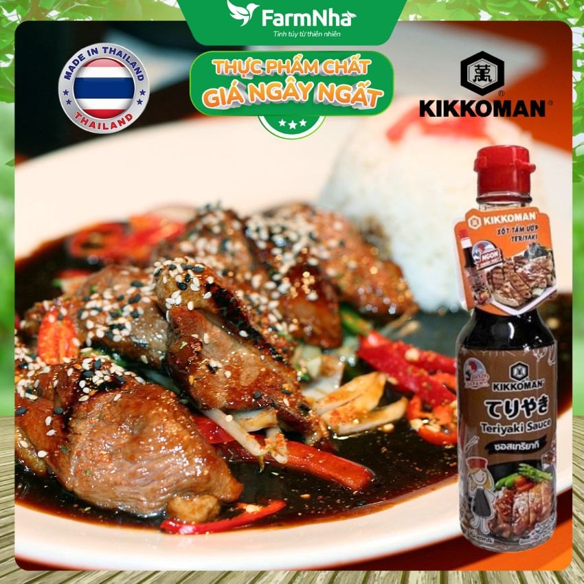Sốt Tẩm Ướp Teriyaki Kikkoman Sauce 150ml – Nước Sốt Thơm Ngon Chuẩn Vị Nhật