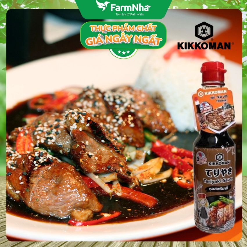 Sốt Tẩm Ướp Teriyaki Kikkoman Sauce 150ml – Nước Sốt Thơm Ngon Chuẩn Vị Nhật