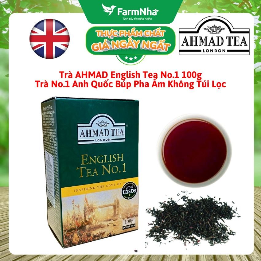 Trà Ahmad English Tea No.1 100g Trà Đen Búp Pha Ấm - Thượng Hạng với Hương Cam Bergamot