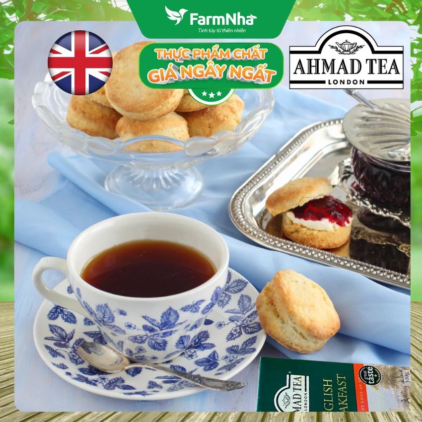 (Combo 3) Trà Ahmad English Breakfast Tea 100g Hộp Giấy Pha Ấm - Tỉnh Táo và Tràn Đầy Năng Lượng