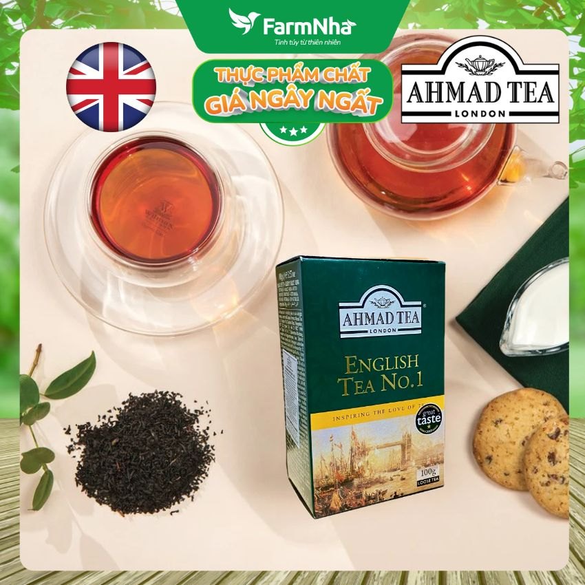 (Combo 2) Trà Ahmad English Tea No.1 100g Trà Đen Búp Pha Ấm - Thượng Hạng với Hương Cam Bergamot