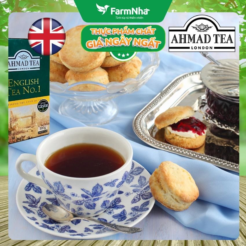(Combo 3) Trà Ahmad English Tea No.1 100g Trà Đen Búp Pha Ấm - Thượng Hạng với Hương Cam Bergamot
