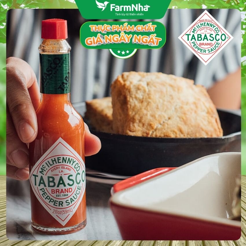 Sốt ớt đỏ Tabasco Pepper Sauce 60ml – Sốt Ớt Chua Cay Trứ Danh từ Mỹ