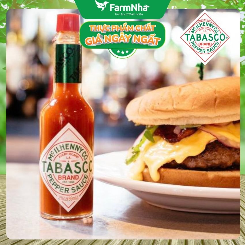 Sốt ớt đỏ Tabasco Pepper Sauce 60ml – Sốt Ớt Chua Cay Trứ Danh từ Mỹ