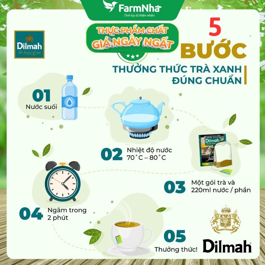 Trà Dilmah Strawberry Vị Dâu túi lọc 30g 20 túi x 1.5g - Tinh hoa trà Sri Lanka