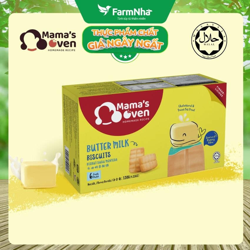 (Combo 2) Bánh Mama’s Oven Butter Milk Biscuits 140g – Bánh Quy Bơ Sữa Giòn Ngon