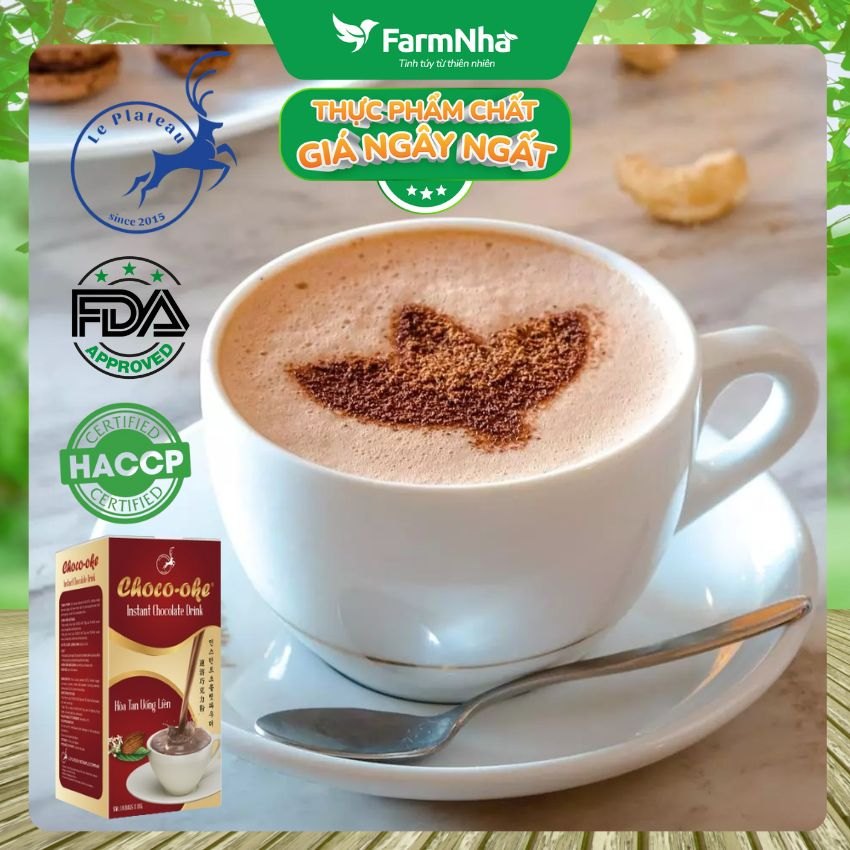 (Combo 5) Socola hòa tan Choco-Oke Le Plateau 180g 10góix18g - Cacao Daklak với kem sữa New Zealand