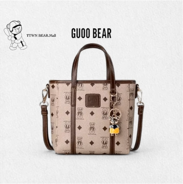 Túi form chữ A họa tiết gấu TTWN BEAR GUOO BEAR THÁI LAN chính hãng