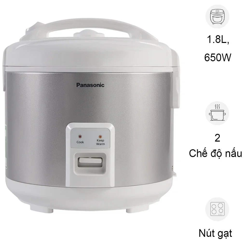 Nồi cơm nắp gài Panasonic 1.8 lít SR-MVN18LRAX