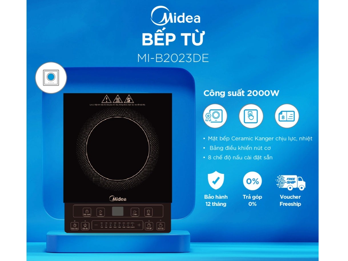 Bếp điện từ đơn Midea MI-B2023DE