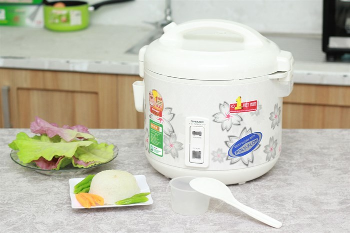 Nồi cơm điện nắp gài SHARP 1.8 lít KS-N182ETV-SW