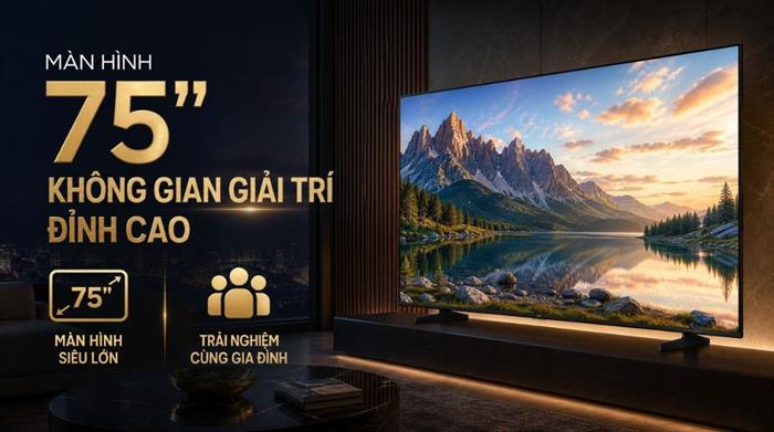Smart Tivi Crystal UHD Samsung 4K 75 inch UA75U8500HK