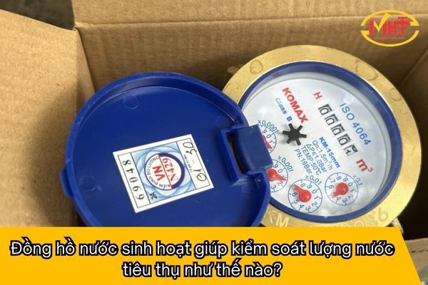 Đồng hồ nước sinh hoạt giúp kiểm soát lượng nước tiêu thụ như thế nào?