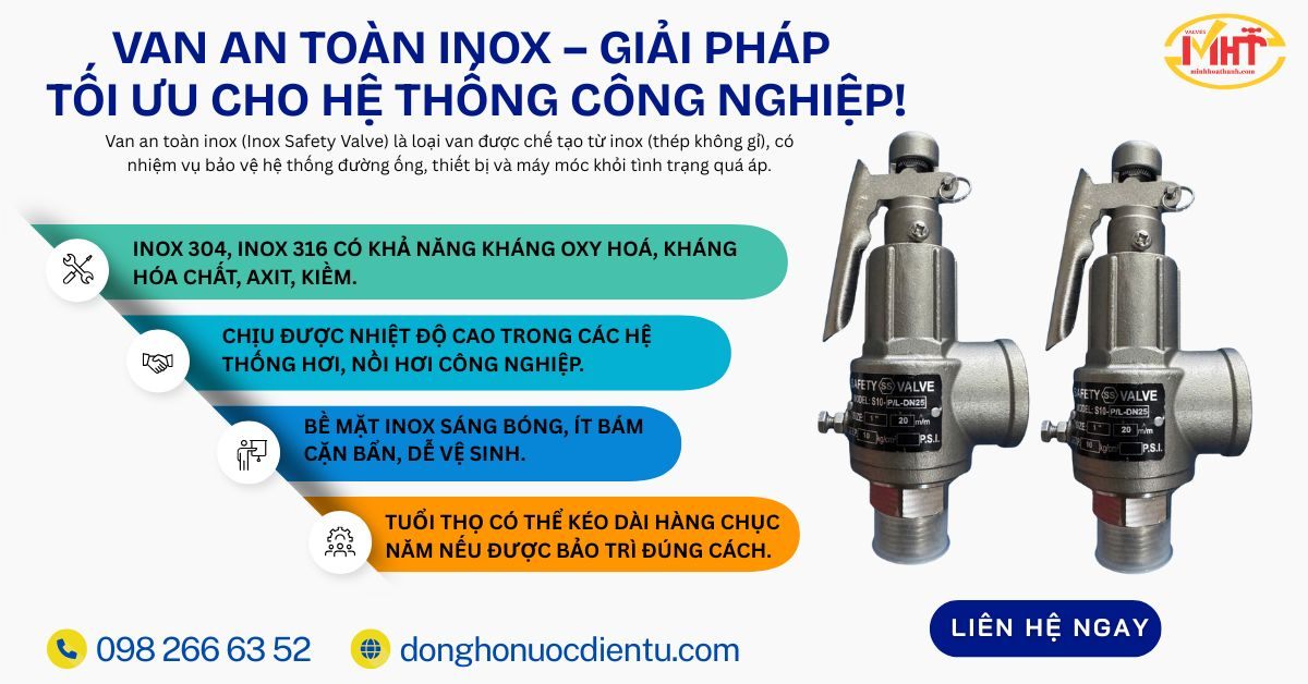 Van an toàn inox – Giải pháp tối ưu cho hệ thống công nghiệp!