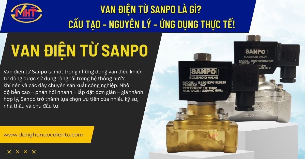 Van Điện Từ Sanpo Là Gì? Cấu Tạo – Nguyên Lý – Ứng Dụng Thực tế!