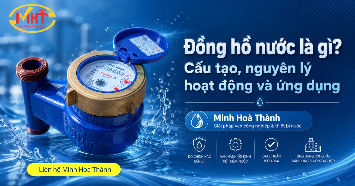 Đồng hồ nước là gì? Cấu tạo, nguyên lý hoạt động và ứng dụng