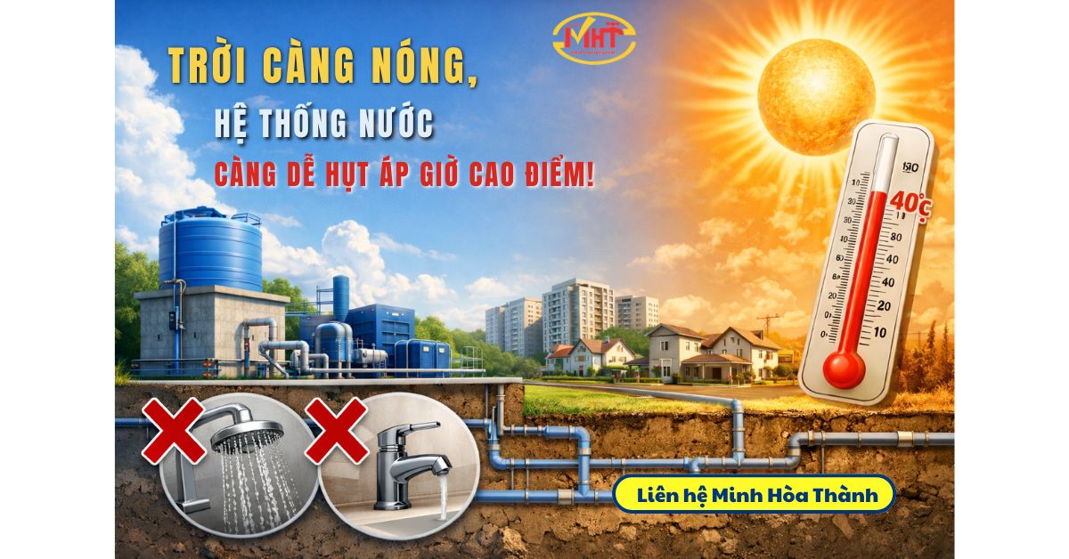 Trời càng nóng, hệ thống nước sinh hoạt càng dễ hụt áp giờ cao điểm: Do đâu và xử lý thế nào?