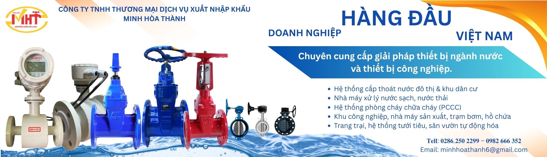 Đồng hồ nước điện từ Minh Hòa Thành