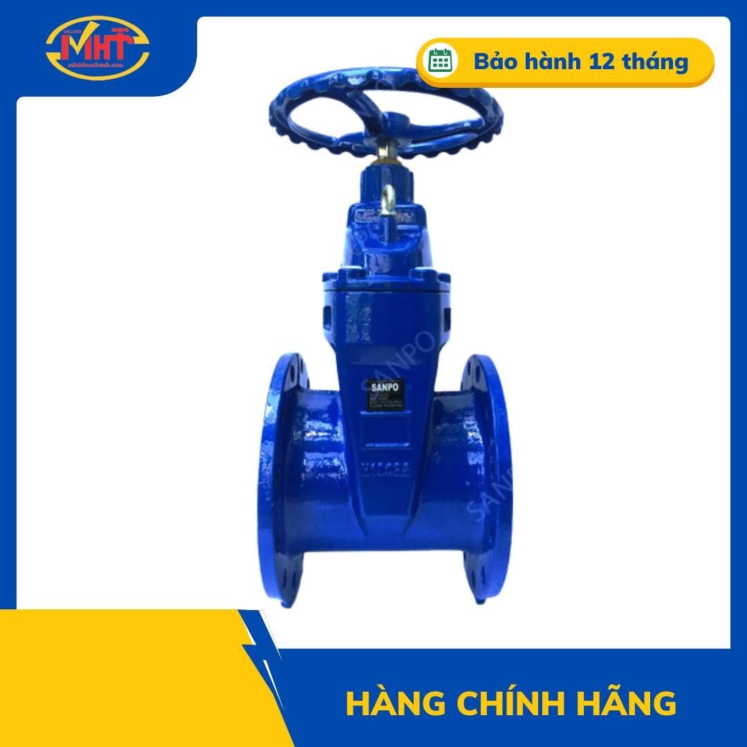 Van cổng gang ty chìm tay quay Sanpo DN65