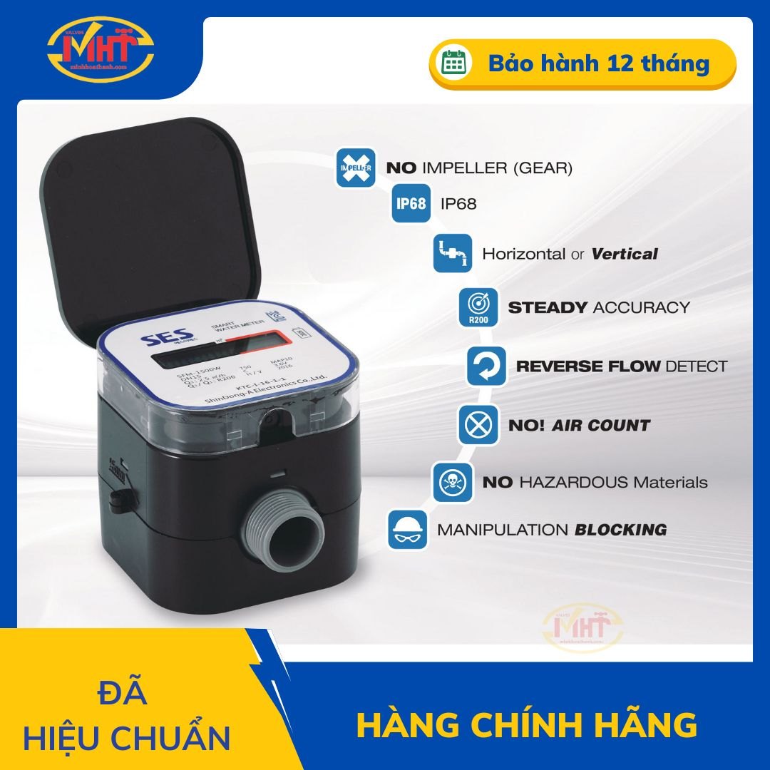 Đồng Hồ Nước Thông Minh SES KOMAX