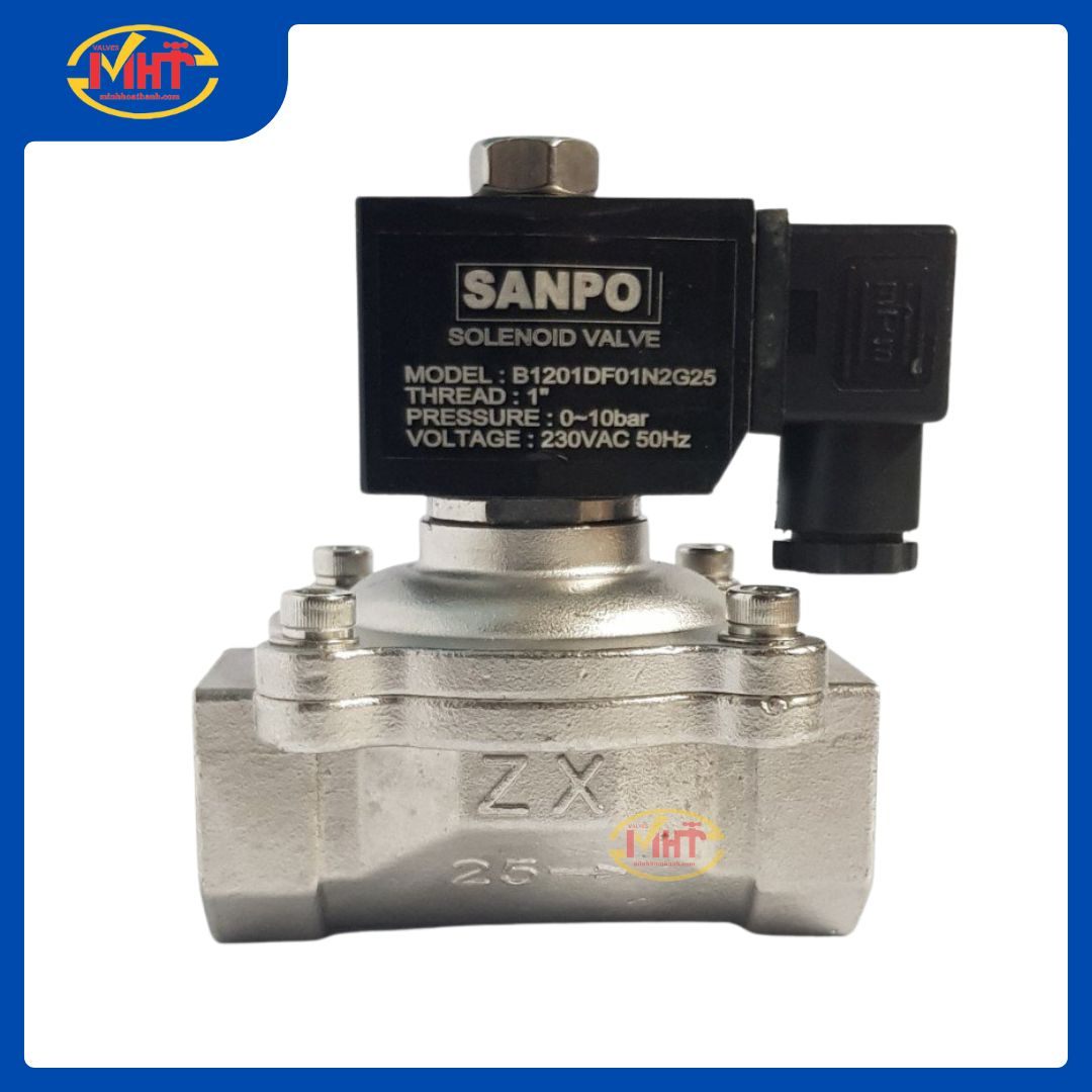 Van điện từ Sanpo thân inox I Chính hãng