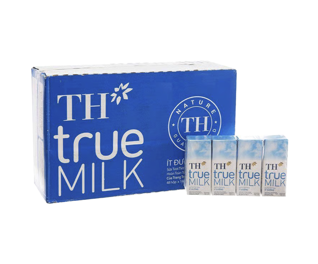 [Nhỏ] Sữa tươi TH ít đường 110ml