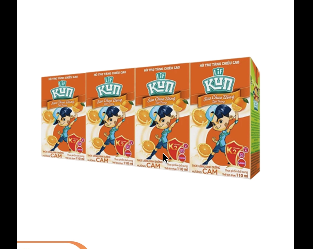 Sữa Kun vị cam bé 110ml