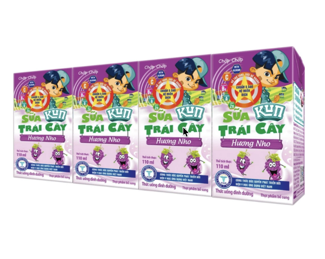Sữa Kun vị nho nhỏ 110 ml