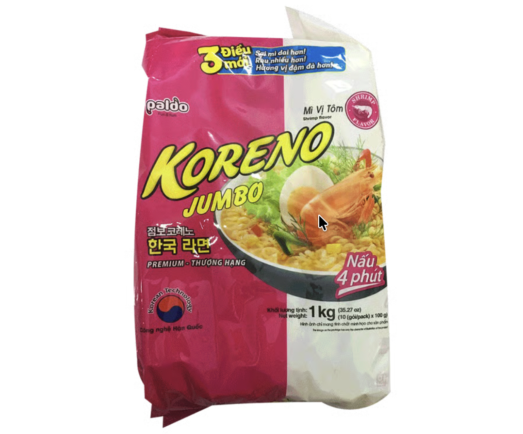 Mì Koreno Vị Tôm 1Kg